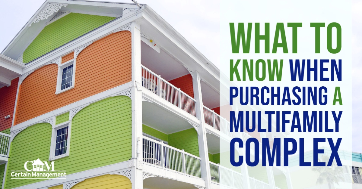 3 Major Factors To Consider When Purchasing A Multifamily Complex