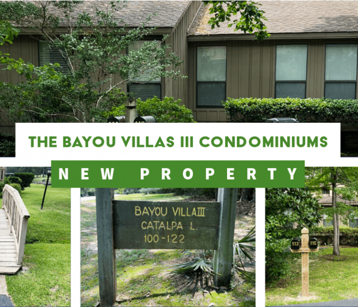 Bayou Villas III NEW PROPERTY